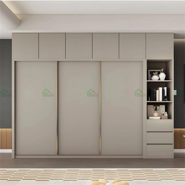 TỦ QUẦN ÁO CỬA LÙA 3 CÁNH ĐẸP TAL24​​​​​​​