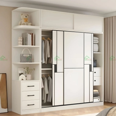 TỦ QUẦN ÁO CỬA LÙA 3 CÁNH TAL21​​​​​​​