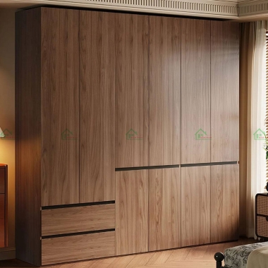 TỦ QUẦN ÁO GỖ CĂM XE HIỆN ĐẠI ĐẸP TATN15​​​​​​​