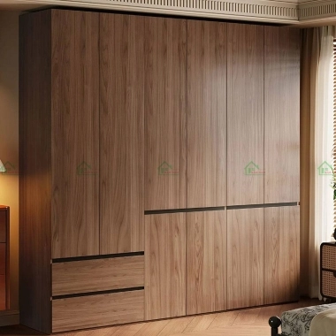 TỦ QUẦN ÁO GỖ CĂM XE HIỆN ĐẠI ĐẸP TATN15​​​​​​​
