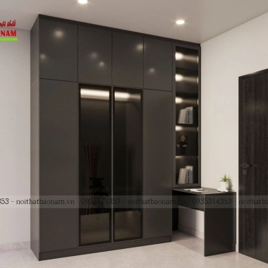 TỦ QUẦN ÁO GỖ CÔNG NGHIỆP GIÁ RẺ TA46​​​​​​​