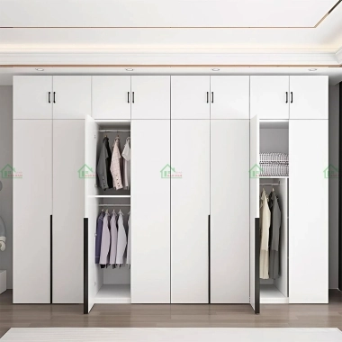 TỦ QUẦN ÁO GỖ MDF MELAMINE MÀU TRẮNG ĐẸP HIỆN ĐẠI TA39 ​​​​​​​​​​​​​​