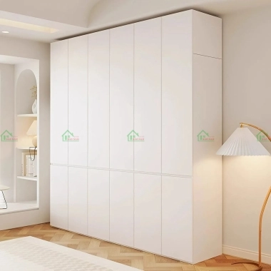 TỦ ÁO GỖ MDF MÀU TRẮNG CÁNH MỞ HIỆN ĐẠI TA77​​​​​​​