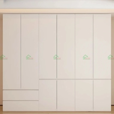 TỦ QUẦN ÁO MDF PHỦ MELAMINE TRẮNG CÁNH MỞ HIỆN ĐẠI TA78​​​​​​​