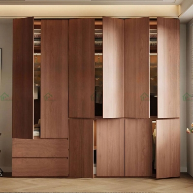 TỦ QUẦN ÁO GỖ TỰ NHIÊN ĐẸP SANG TRỌNG TATN08​​​​​​​