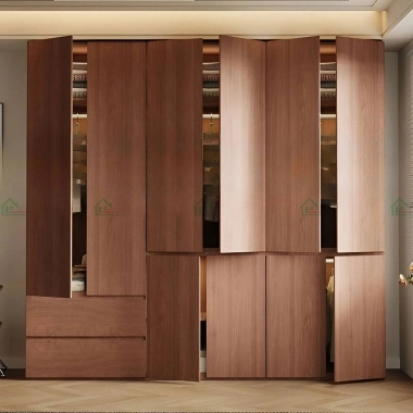 TỦ QUẦN ÁO GỖ TỰ NHIÊN ĐẸP SANG TRỌNG TATN08​​​​​​​