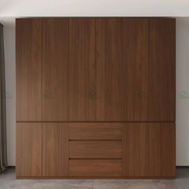 TỦ QUẦN ÁO GỖ TỰ NHIÊN ĐẸP HIỆN ĐẠI TATN07​​​​​​​