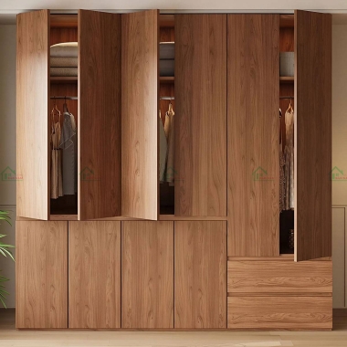 TỦ QUẦN ÁO GỖ TỰ NHIÊN HIỆN ĐẠI ĐẸP TATN26​​​​​​​