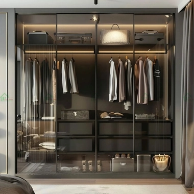 TỦ QUẦN ÁO KÍNH CƯỜNG LỰC HIỆN ĐẠI TK69​​​​​​​