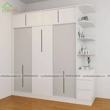 TỦ QUẦN ÁO MDF AN CƯỜNG GIÁ RẺ TA14​​​​​​​