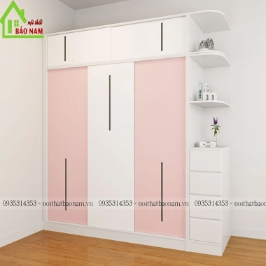 TỦ QUẦN ÁO MDF AN CƯỜNG GIÁ RẺ TA15​​​​​​​