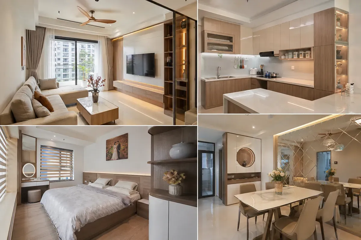 Tổng hợp các không gian nội thất đẹp với phong cách hiện đại, phù hợp nhiều loại hình nhà ở.