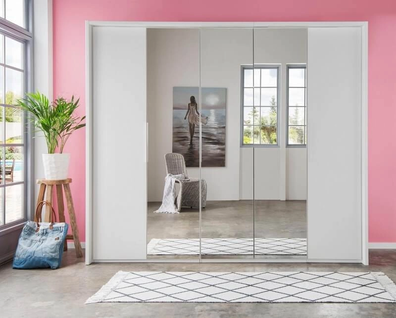 Mẫu tủ áo gỗ MDF hiện đại với thiết kế tối giản và màu sắc trang nhã
