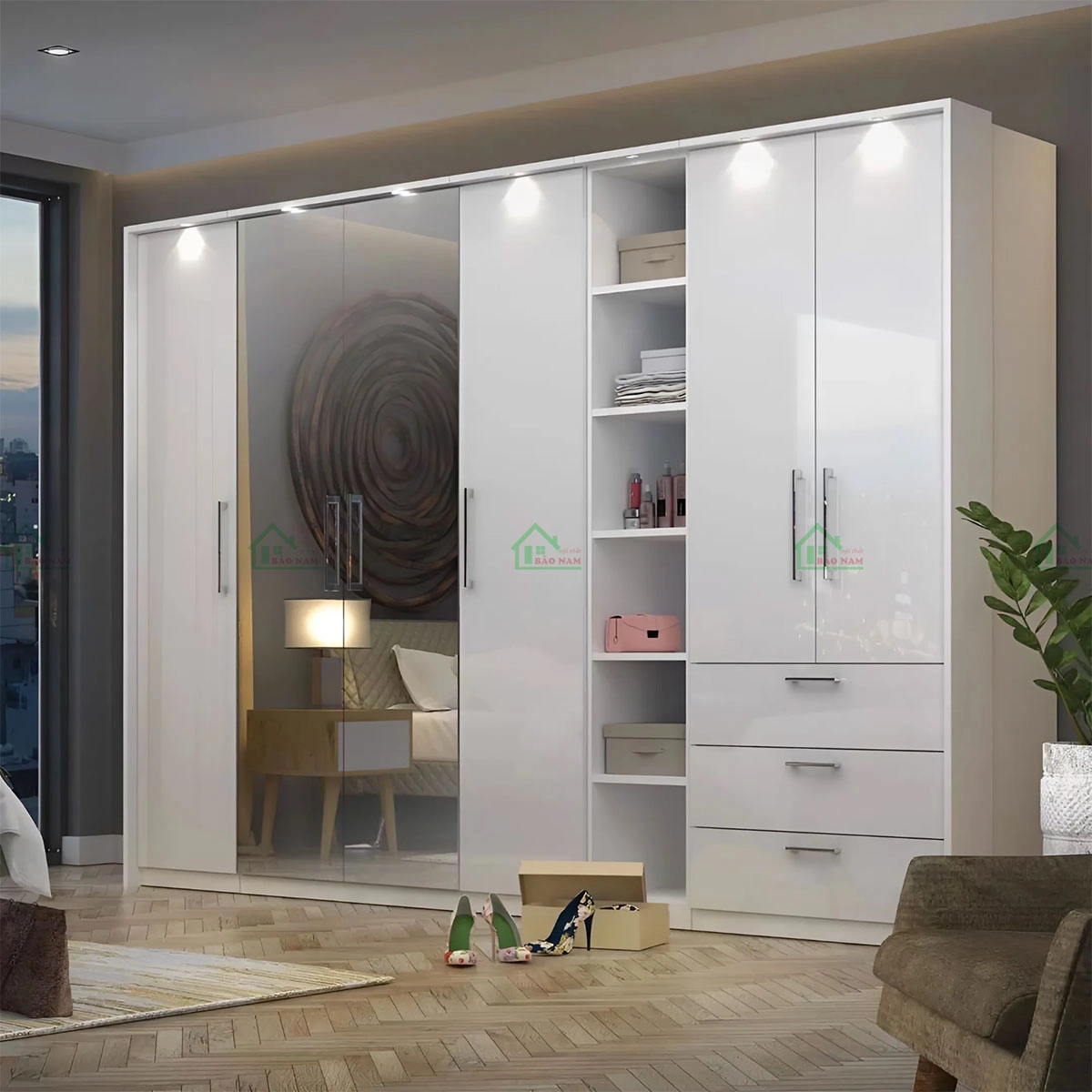 Tủ áo gỗ công nghiệp với mức giá phải chăng, phù hợp với nhu cầu của người tiêu dùng tại Thủ Đức.