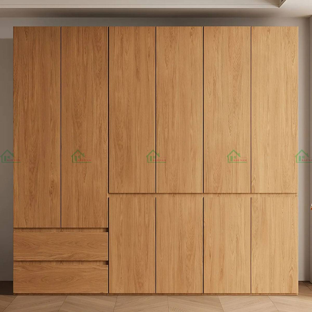 Tủ quần áo gỗ tự nhiên TATN23 phù hợp với không gian sống hiện đại