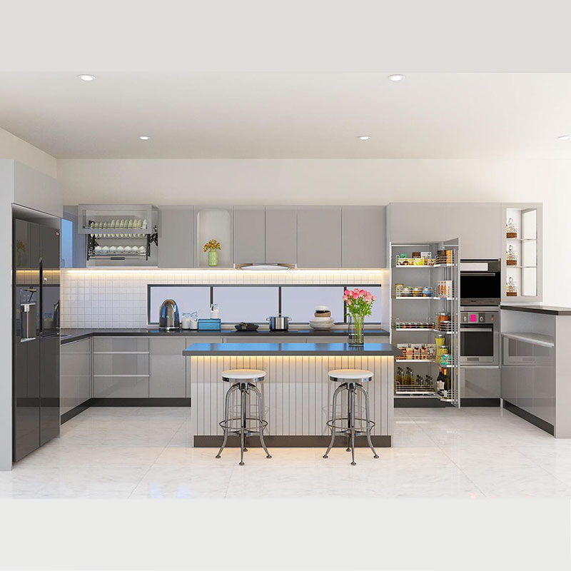 Tủ Bếp Acrylic An Cường Đẹp Hcm TBA24