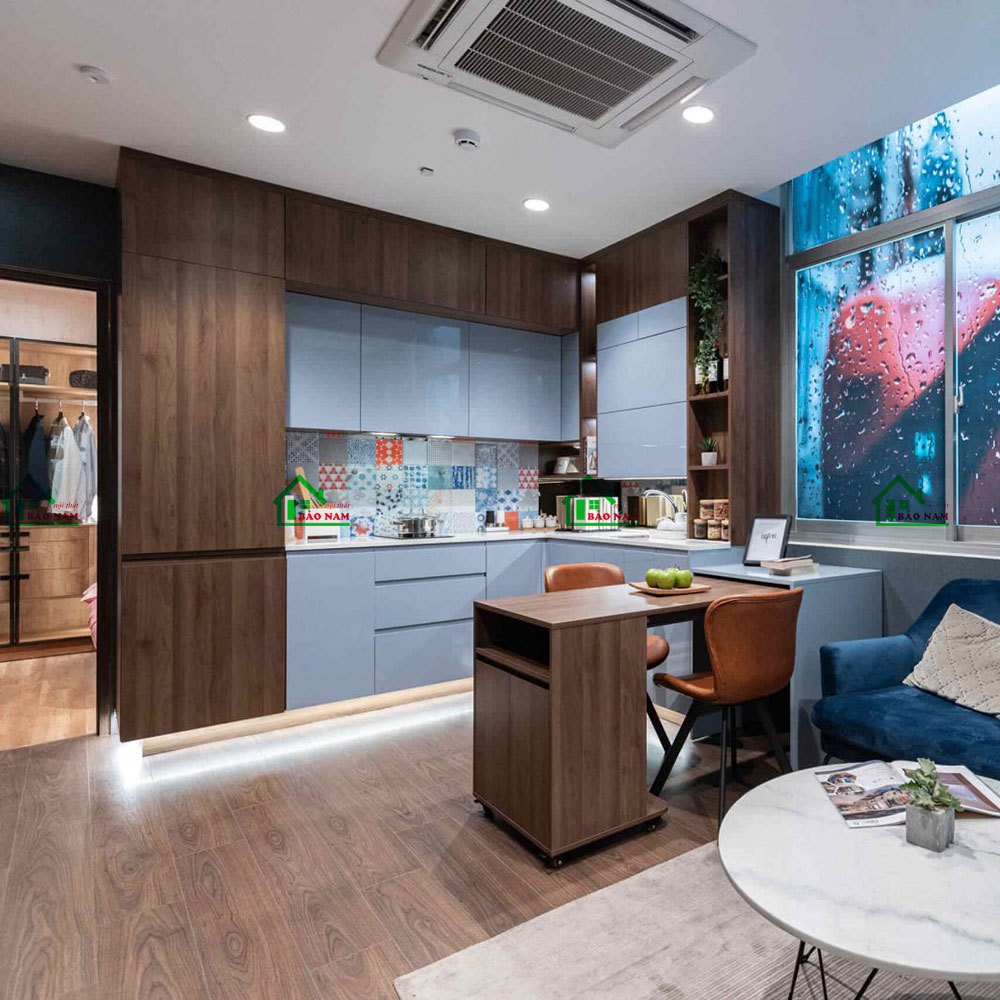 Mẫu Tủ Bếp Acrylic An Cường Đẹp Hiện Đại TBA46