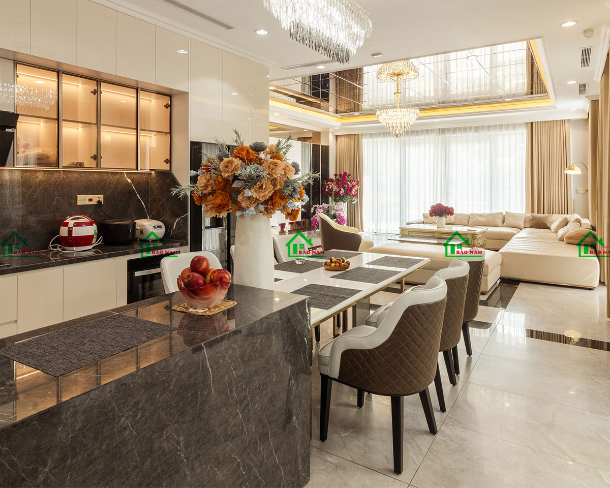 Thiết Kế Tủ Bếp Acrylic An Cường Đẹp Hiện Đại TBA50