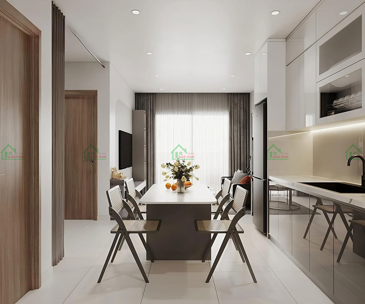 Phù hợp với nhiều không gian bếp khác nhau, từ căn hộ chung cư đến nhà phố, mang đến vẻ đẹp sang trọng và tiện nghi.