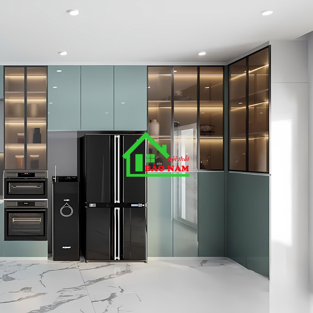 Thiết kế tủ rượu trang trí sang trọng, hiện đại