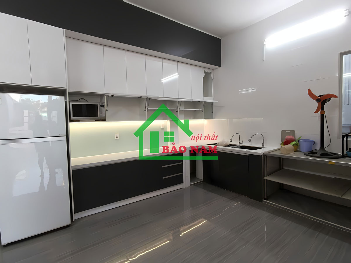 Tủ bếp acrylic đẹp hiện đại