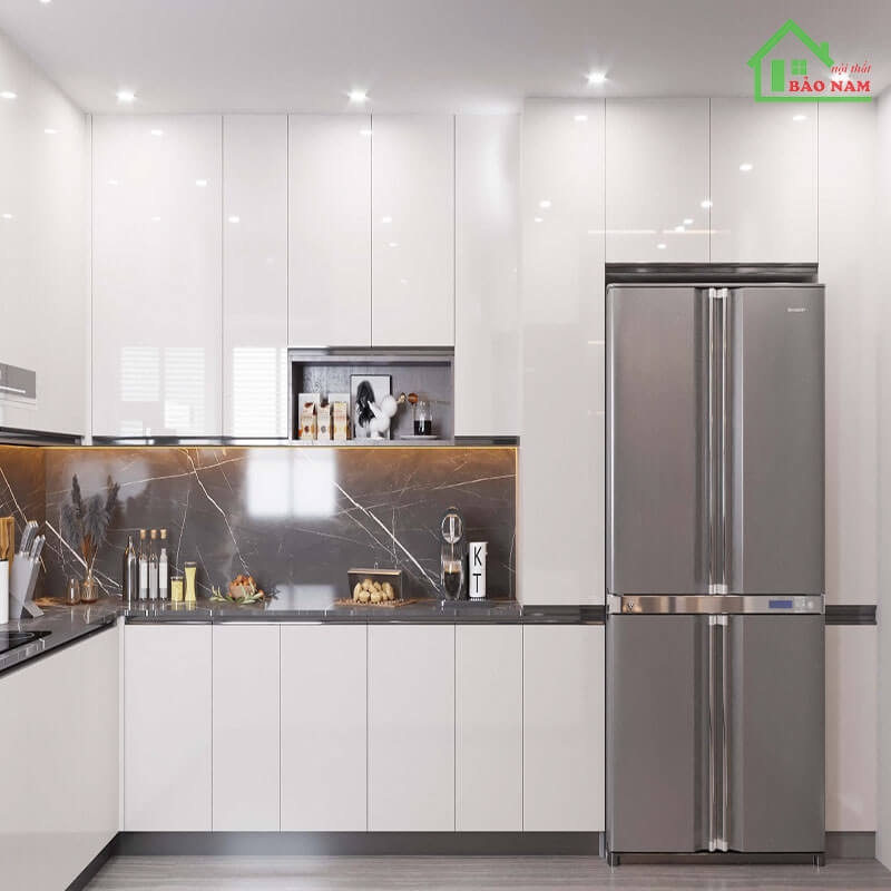Tủ bếp acrylic đẹp hiện đại
