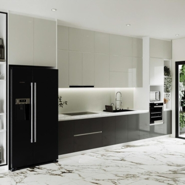 TỦ BẾP ACRYLIC TBA84 HIỆN ĐẠI​​​​​​​