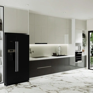 TỦ BẾP ACRYLIC TBA84 HIỆN ĐẠI​​​​​​​