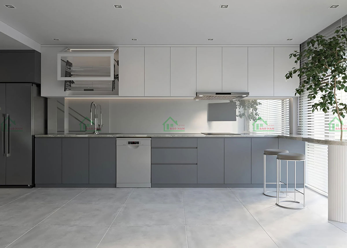 Tủ Bếp Chữ I Giá Rẻ Đẹp TB80