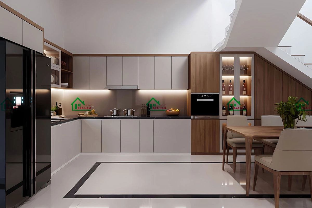 Tủ bếp gỗ công nghiệp MDF