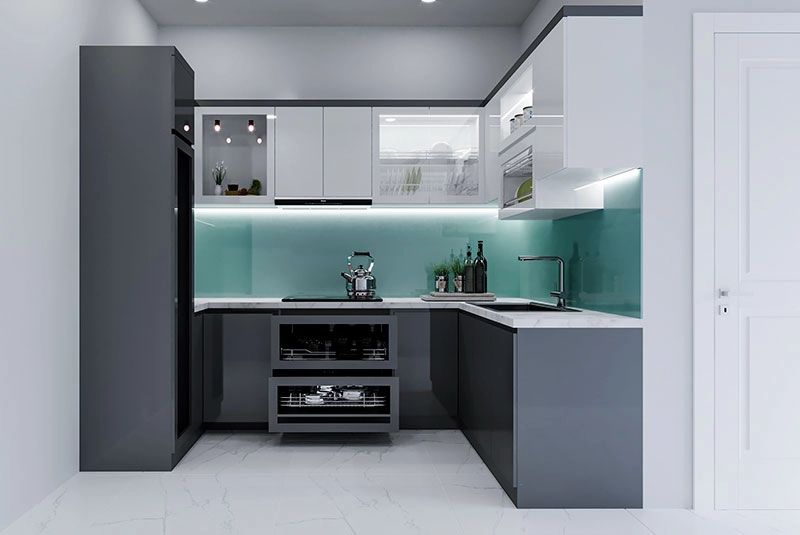 Chất liệu được sử dụng phổ biến nhất khi thiết kế tủ bếp đẹp