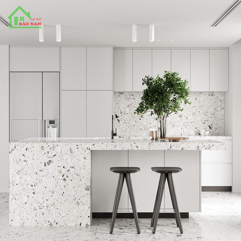 Tủ Bếp Gỗ Công Nghiệp An Cường TB14