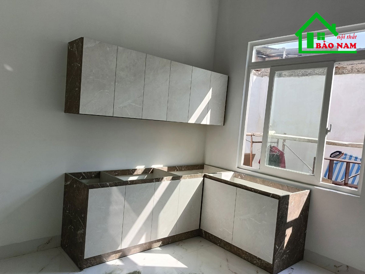 Lắp đặt tủ bếp hoàn thiện tại nhà - Tủ Bếp Bảo Nam