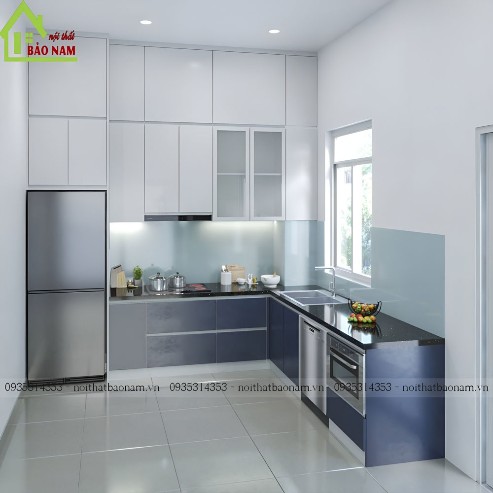 Tủ Bếp Gỗ Công Nghiệp An Cường TB36