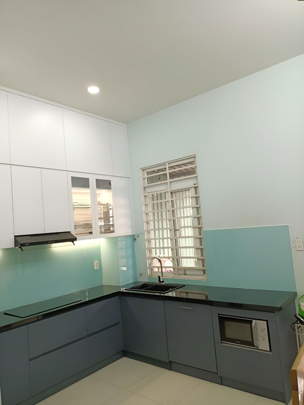 Thiết Kế Mẫu Tủ Bếp Gỗ Công Nghiệp An Cường Đẹp Hiện Đại TB36