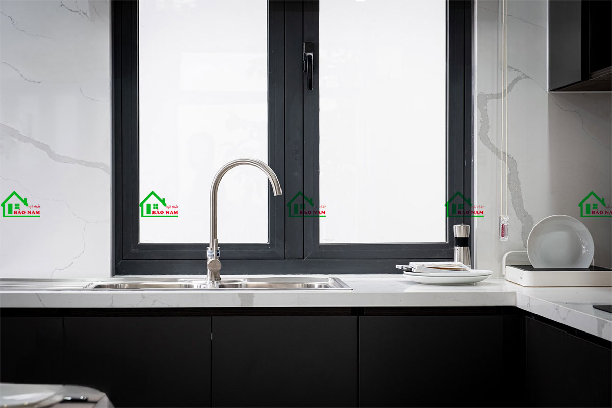 Mẫu Tủ Bếp Gỗ Công Nghiệp An Cường TB39