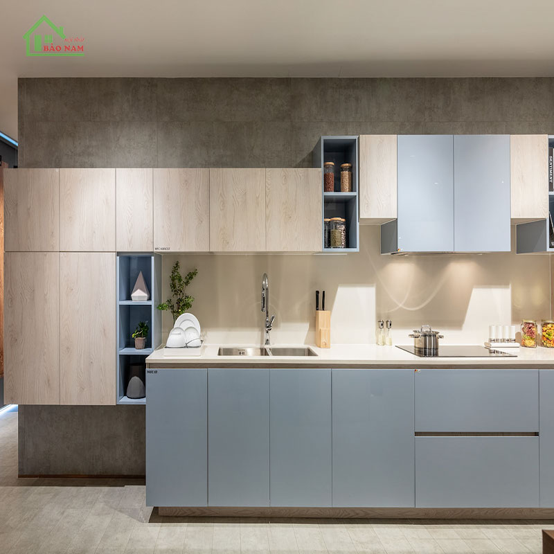 Tủ bếp gỗ công nghiệp TB15