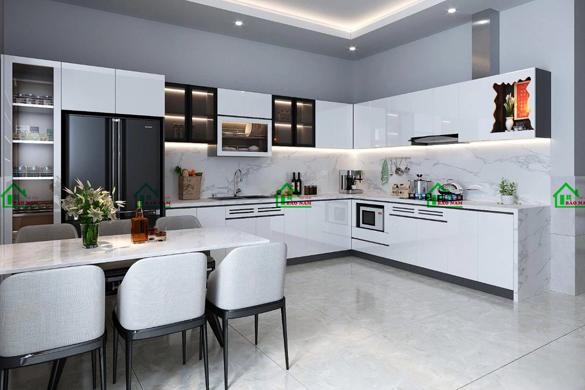 Tủ bếp nhựa picomat chống nước cao cấp