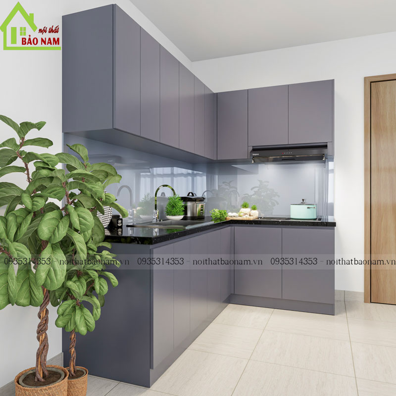 Tủ Bếp Gỗ Đẹp Hiện Đại TB20