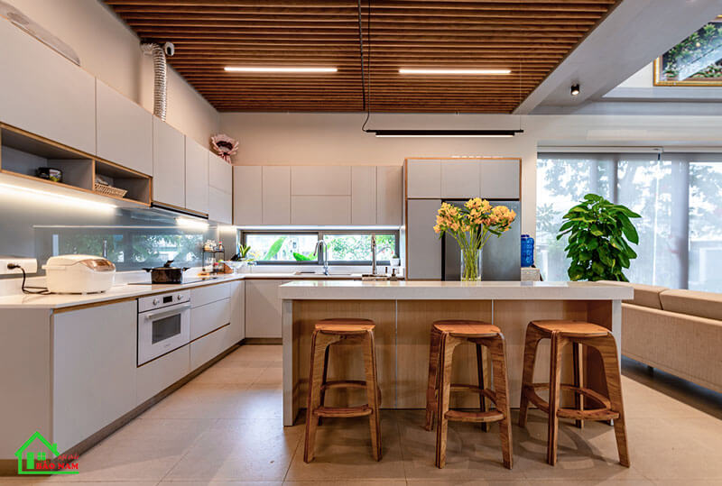 Tủ bếp gỗ đẹp TB07