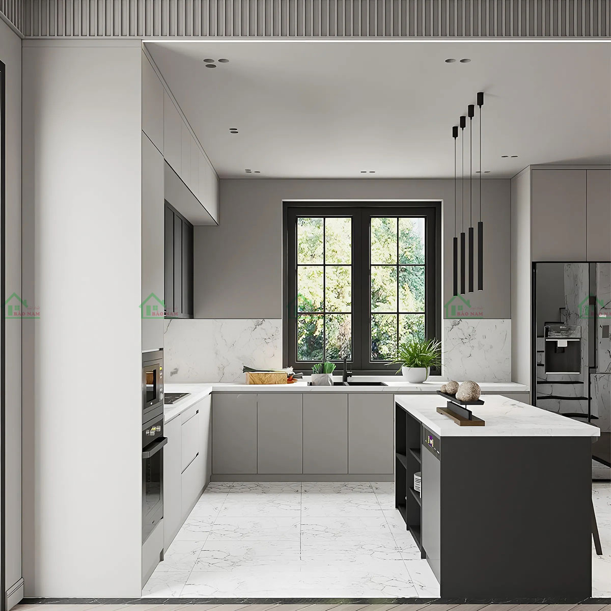 Sử dụng vật liệu Gỗ An Cường cao cấp, đảm bảo độ bền vượt trội, khả năng chống mối mọt và cong vênh.