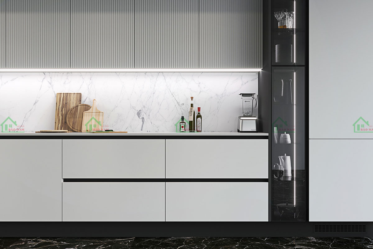 Tủ bếp MDF An Cường Đẹp Hiện Đại TB70