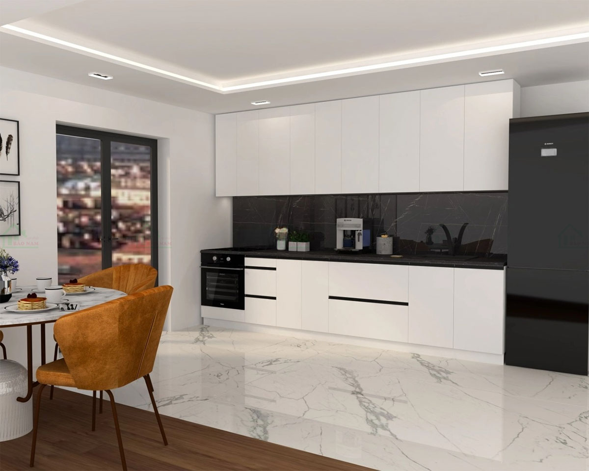 Tủ Bếp Gỗ MDF An Cường TB56