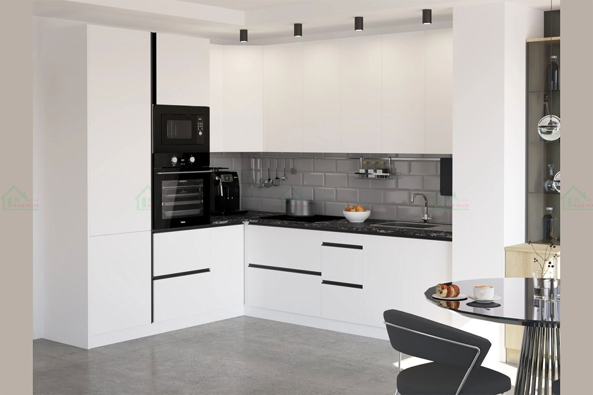 Tủ Bếp Gỗ MDF Đẹp Hiện Đại TB57