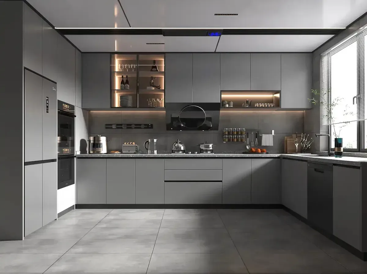 tủ bếp laminate chống trầy xước