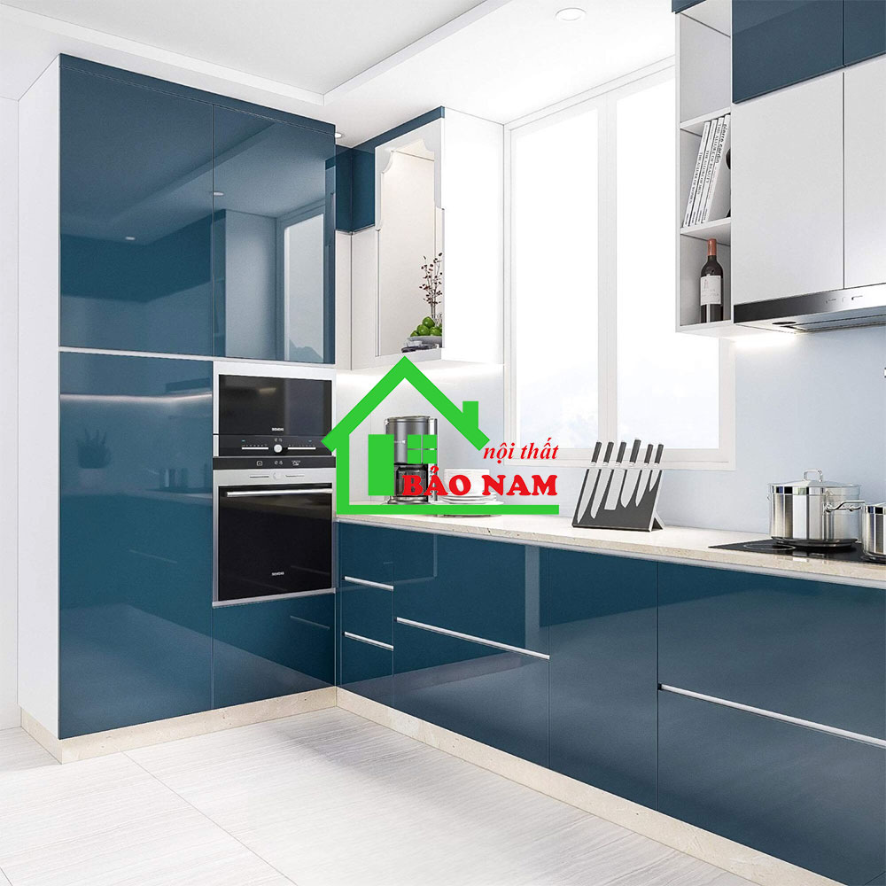 Thiét kế & sản xuất tủ bếp gỗ an cường uy tín