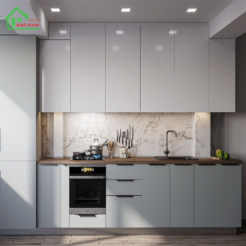 Tủ bếp nhựa picomat cao cấp TBN2