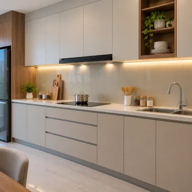TỦ BẾP NHỰA PVC ĐẸP TBN-27​​​​​​​