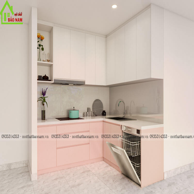 Tủ bếp nhựa picomat cao cấp TBN1