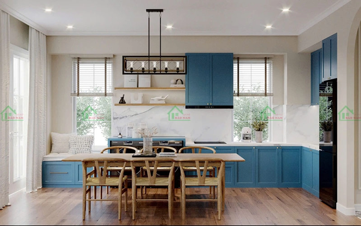 Tủ bếp nhựa WPB chống nước tuyệt đối cho không gian bếp hiện đại